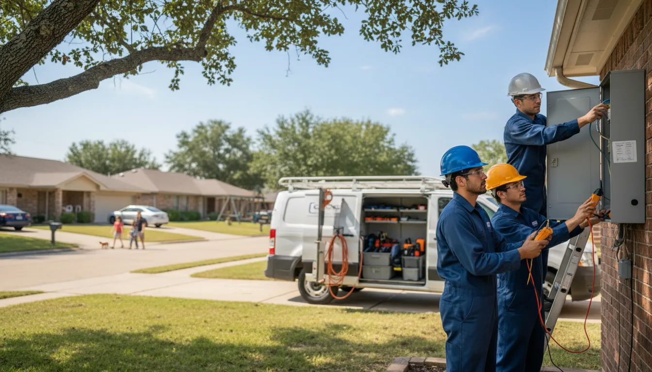 Certified electrician providing emergency electrical services in Darrouzett, TX